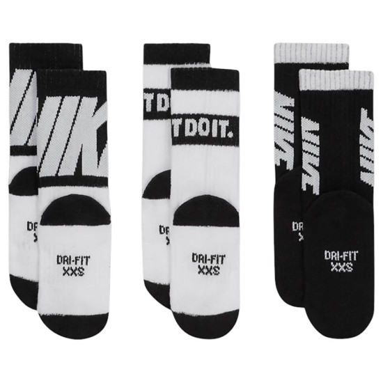 Nike Παιδικές κάλτσες Cushioned Sportswear Crew Socks 3 pairs Nike Παιδικές κάλτσες Cushioned Sportswear Crew Socks 3 pairs